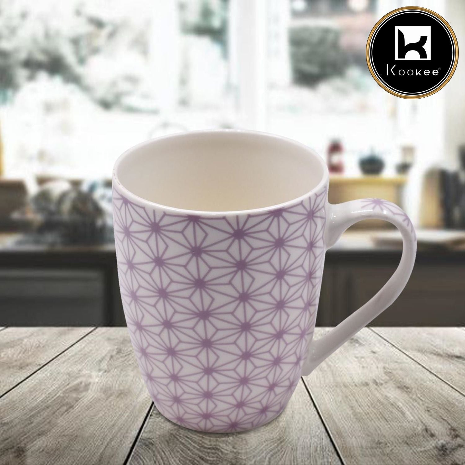 Kookee Printed Ceramic Coffee or Tea Mug with handle - 325ml (BPM3533-B)