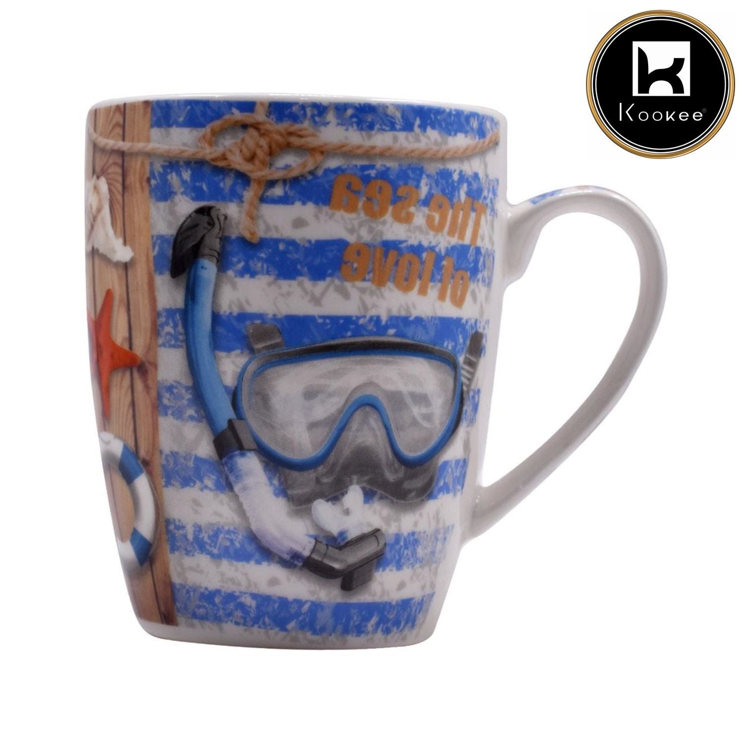 Printed Ceramic Coffee or Tea Mug with handle - 325ml (BPM3030-G-A)