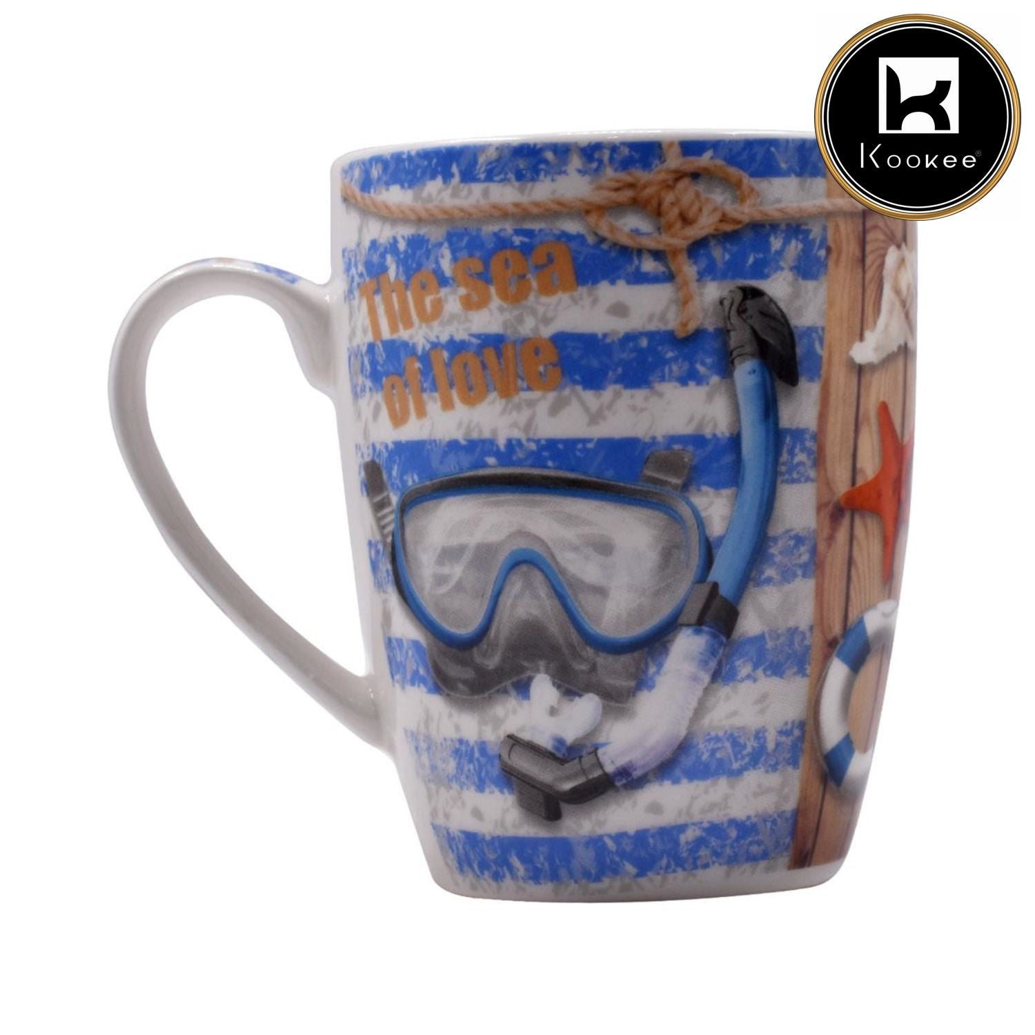 Printed Ceramic Coffee or Tea Mug with handle - 325ml (BPM3030-G-A)