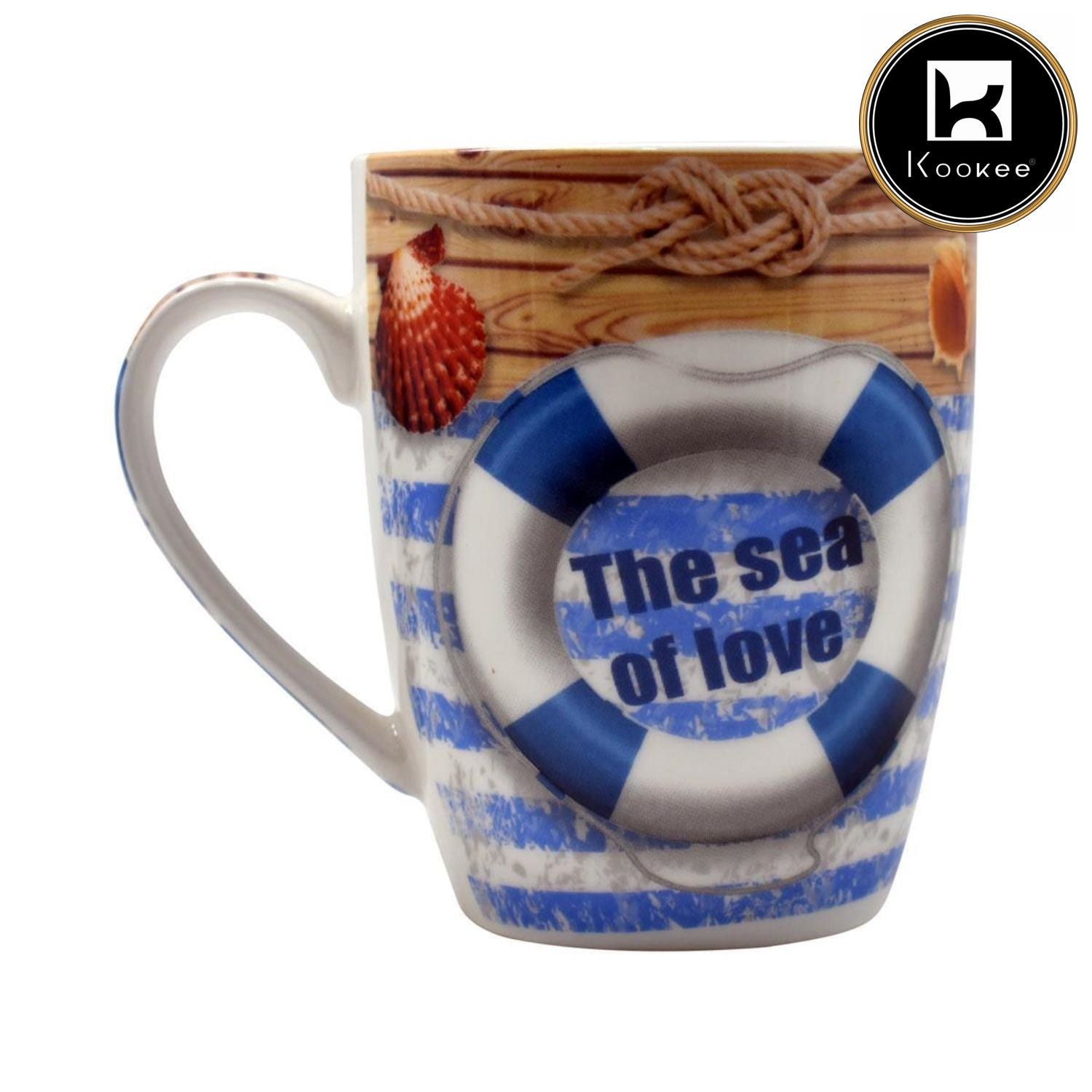 Printed Ceramic Coffee or Tea Mug with handle, 325ml (V-MUGS-005-9)