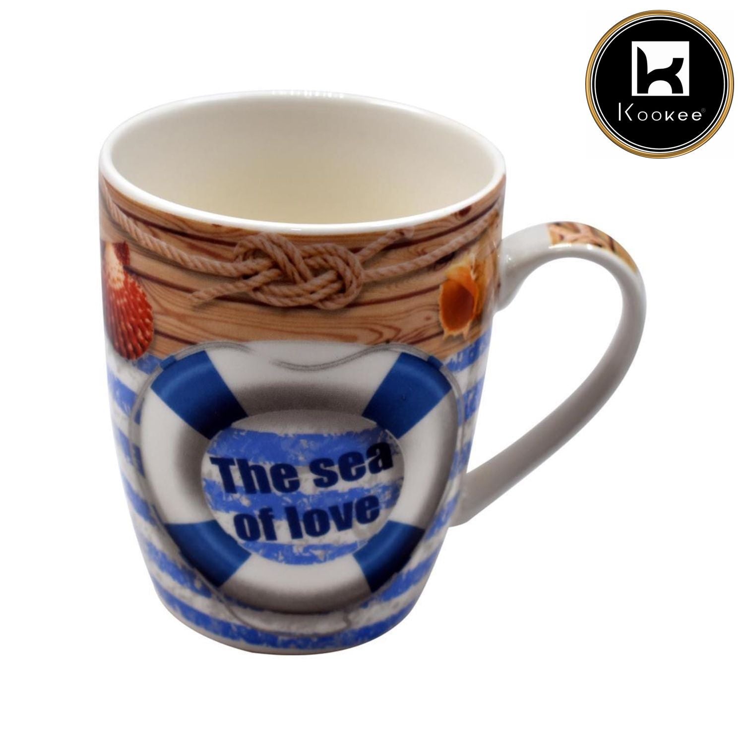 Printed Ceramic Coffee or Tea Mug with handle, 325ml (V-MUGS-005-9)
