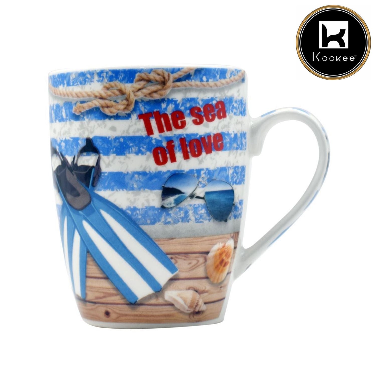 Printed Ceramic Coffee or Tea Mug with handle - 325ml (BPM3030-G-D)