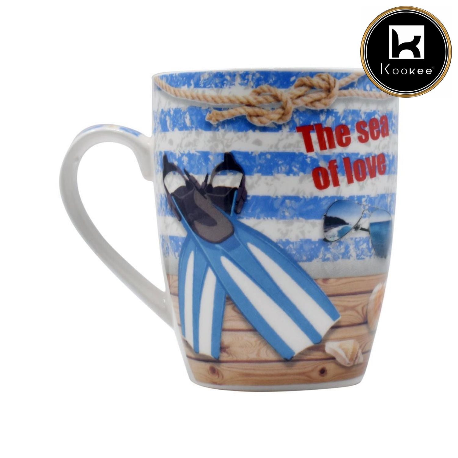 Printed Ceramic Coffee or Tea Mug with handle - 325ml (BPM3030-G-D)