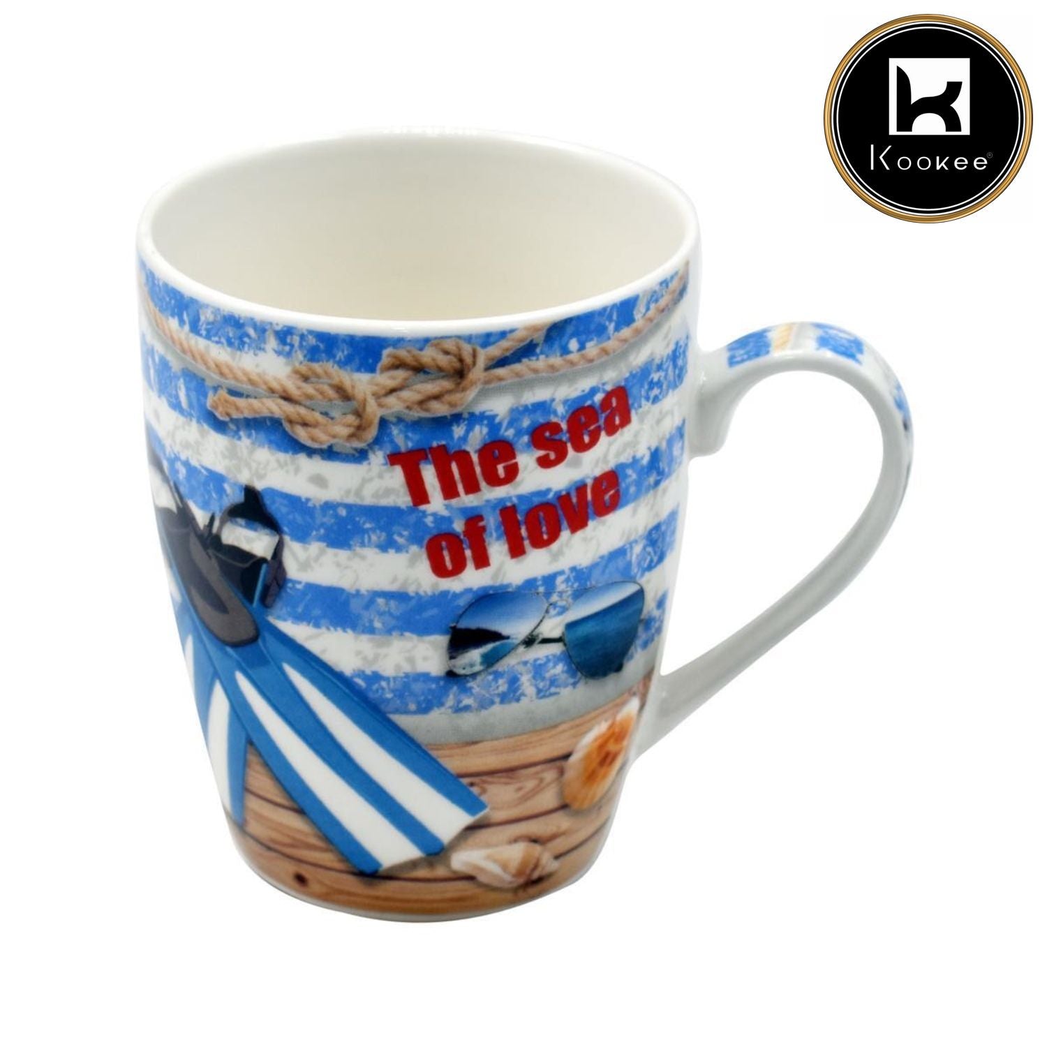 Printed Ceramic Coffee or Tea Mug with handle - 325ml (BPM3030-G-D)