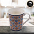 Kookee Printed Ceramic Tall Coffee or Tea Mug with handle for Office, Home or Gifting - 325ml