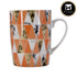 Printed Ceramic Tall Coffee or Tea Mug with handle - 325ml (R4760-C)