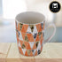 Printed Ceramic Tall Coffee or Tea Mug with handle - 325ml (R4760-C)