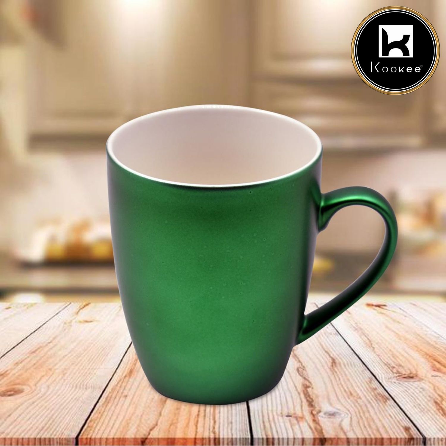 Kookee Plain Mugs, Green, ART07776