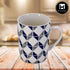 Kookee Printed Ceramic Tall Coffee or Tea Mug with handle for Office, Home or Gifting - 325ml