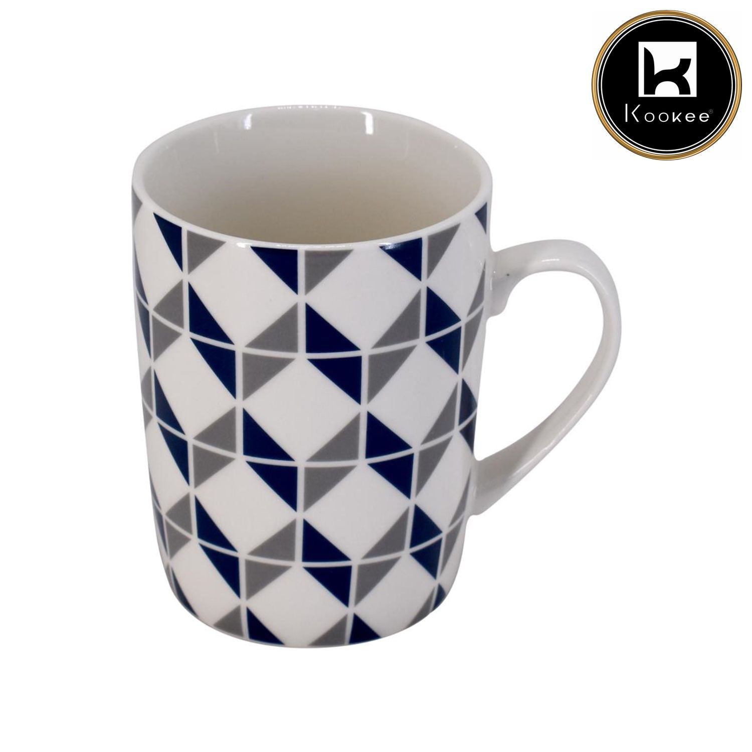 Printed Ceramic Tall Coffee or Tea Mug with handle - 325ml (R4970-B)