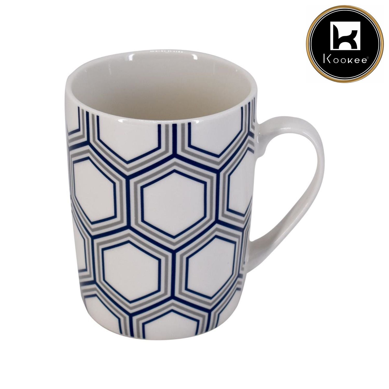 Printed Ceramic Tall Coffee or Tea Mug with handle - 325ml (R4970-C)