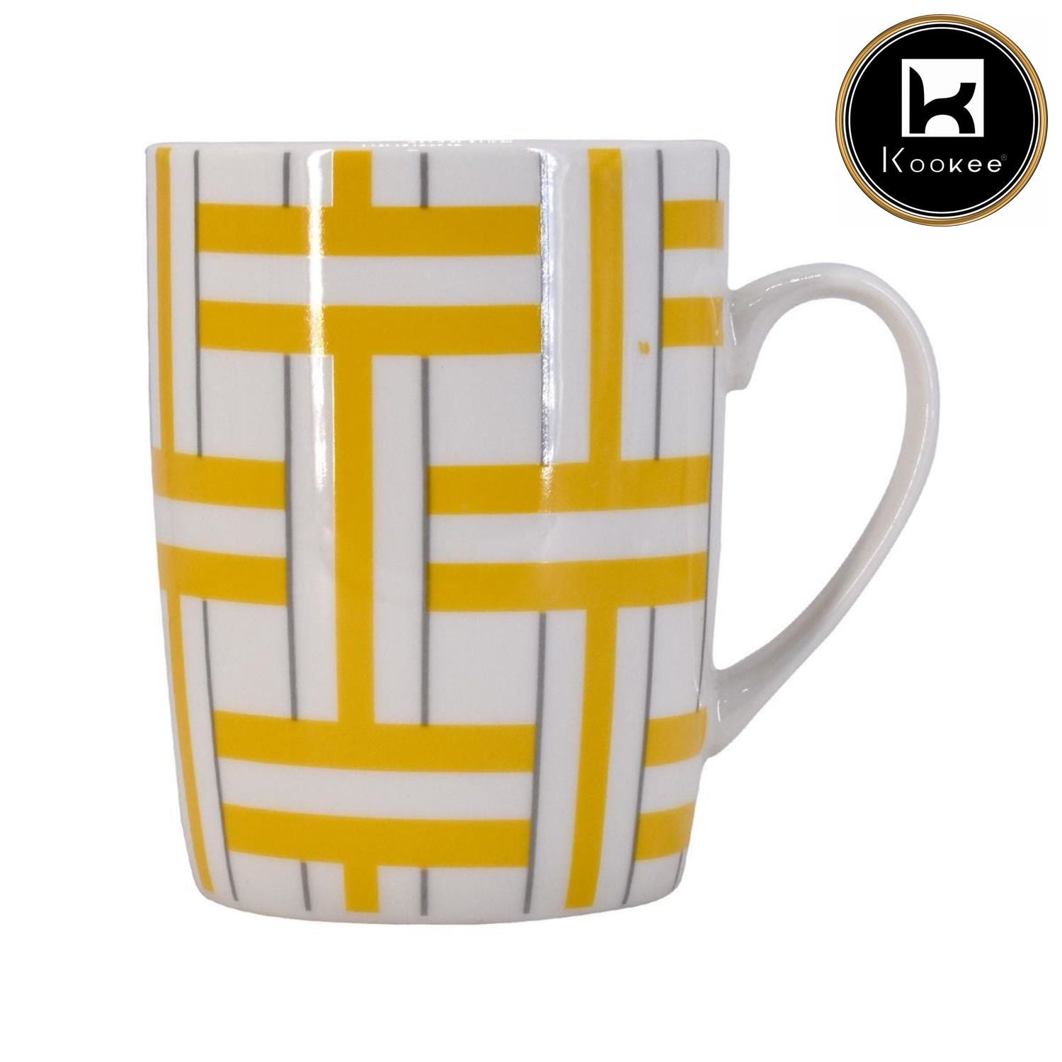 Printed Ceramic Tall Coffee or Tea Mug with handle, 325ml (V-MUGS-009-11)