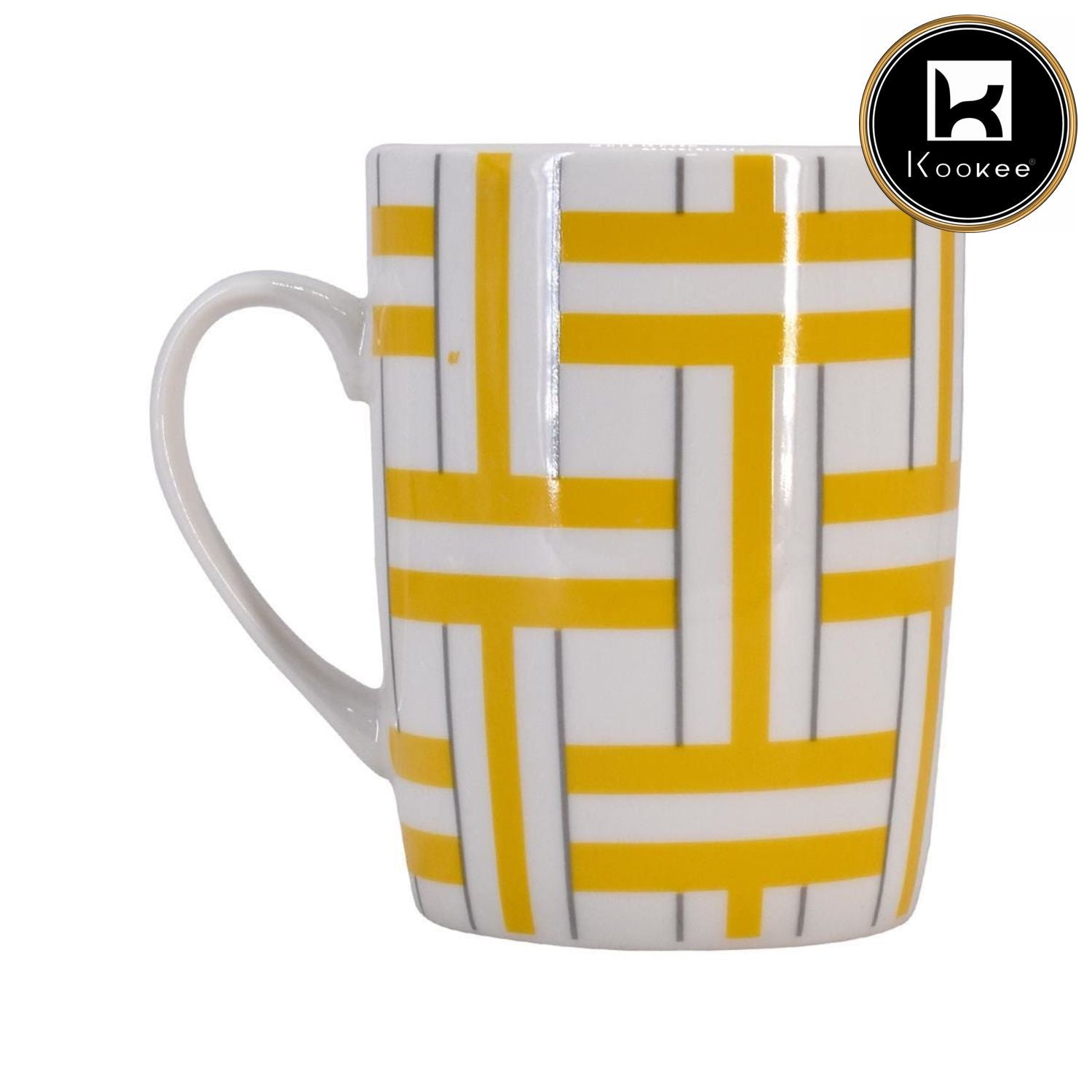 Printed Ceramic Tall Coffee or Tea Mug with handle, 325ml (V-MUGS-009-11)