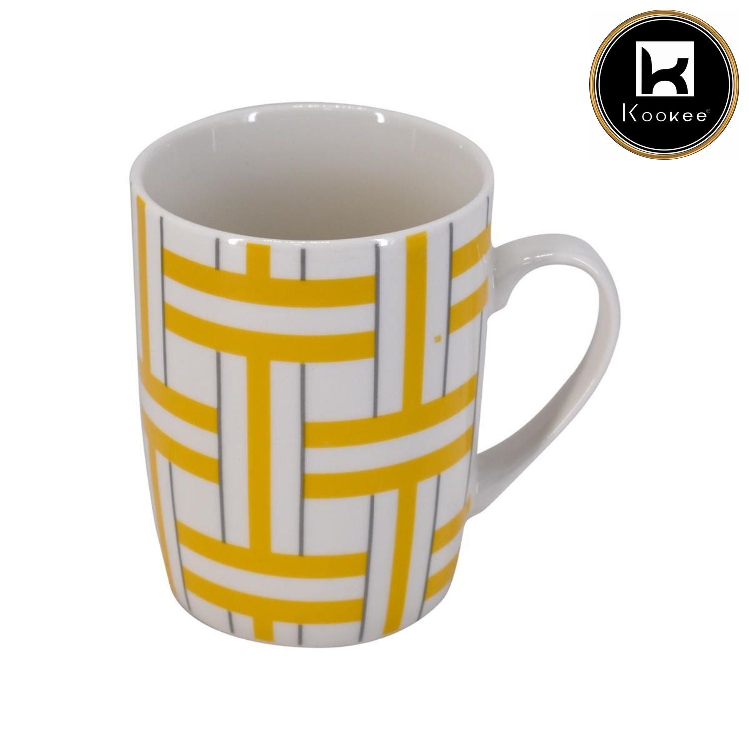 Printed Ceramic Tall Coffee or Tea Mug with handle, 325ml (V-MUGS-009-11)