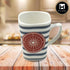 Kookee Printed Ceramic Tall Coffee or Tea Mug with handle for Office, Home or Gifting - 325ml