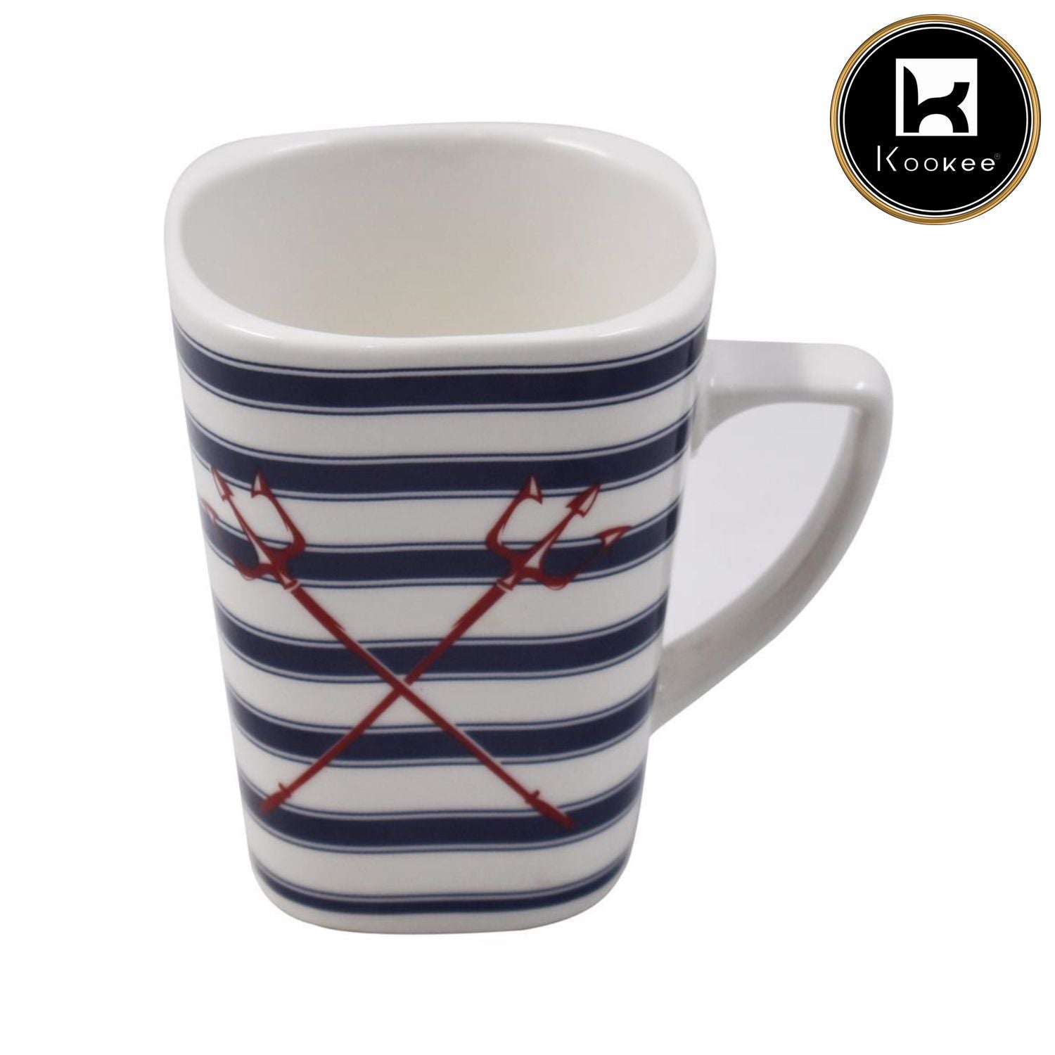 Printed Ceramic Tall Coffee or Tea Mug with handle, 325ml (V-MUGS-009-9)