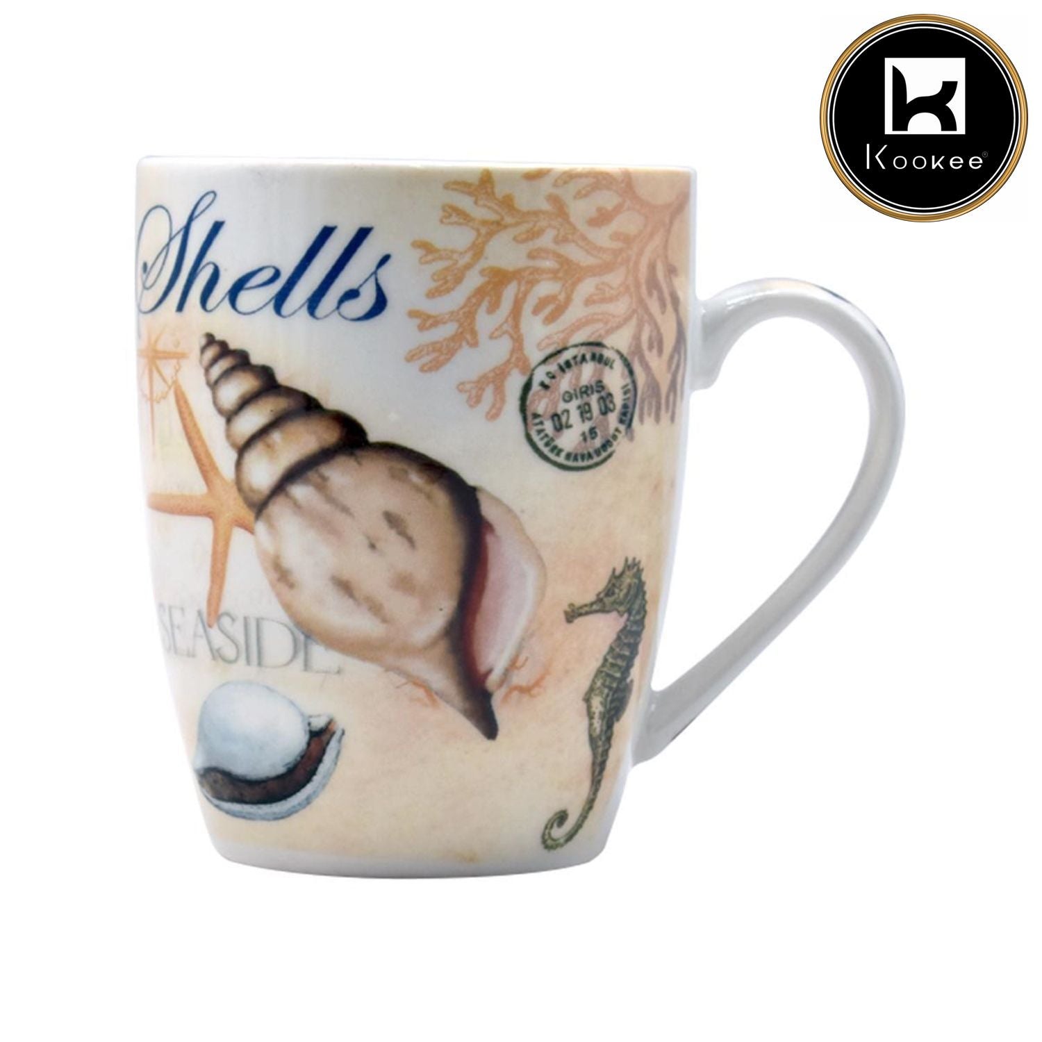 Printed Ceramic Coffee or Tea Mug with handle - 325ml (BPM3403-D)