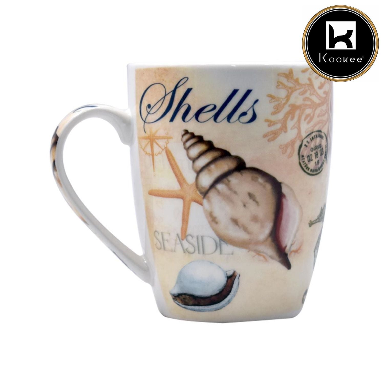 Printed Ceramic Coffee or Tea Mug with handle - 325ml (BPM3403-D)