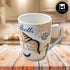 Kookee Printed Ceramic Coffee or Tea Mug with handle for Office, Home or Gifting - 325ml