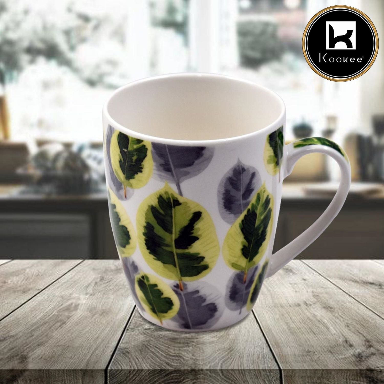 Kookee Printed Ceramic Coffee or Tea Mug with handle - 325ml (BPM3788-C)