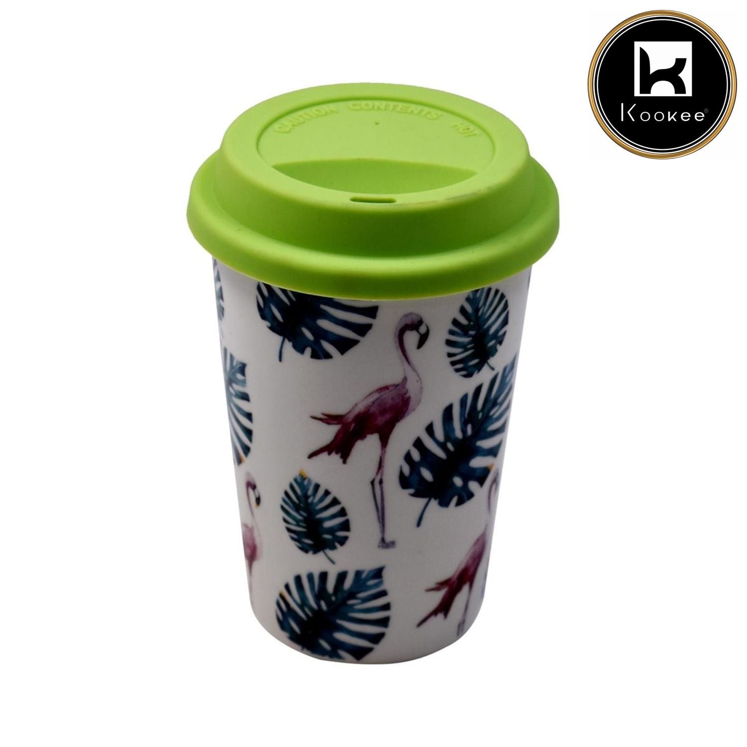 Ceramic Coffee or Tea Tall Tumbler with Silicone Lid - 275ml (BPM4723-A)