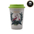 Ceramic Coffee or Tea Tall Tumbler with Silicone Lid - 275ml (BPM4723-D)