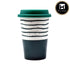 Ceramic Coffee or Tea Tall Tumbler with Silicone Lid - 275ml (BPM4724-B)