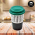 Ceramic Coffee or Tea Tall Tumbler with Silicone Lid - 275ml (BPM4724-D)