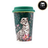 Ceramic Coffee or Tea Tall Tumbler with Silicone Lid - 275ml (BPM4735-B)