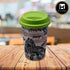 Kookee Ceramic Coffee or Tea Tall Tumbler with Silicone Lid for Office, Home or Gifting - 275ml