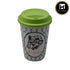 Ceramic Coffee or Tea Tall Tumbler with Silicone Lid - 275ml (BPM4735-D)