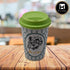 Kookee Ceramic Coffee or Tea Tall Tumbler with Silicone Lid for Office, Home or Gifting - 275ml