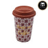 Ceramic Coffee or Tea Tall Tumbler with Silicone Lid - 275ml (BPM4875-C)