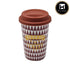 Ceramic Coffee or Tea Tall Tumbler with Silicone Lid - 275ml (BPM4875-D)