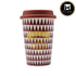 Ceramic Coffee or Tea Tall Tumbler with Silicone Lid - 275ml (BPM4875-D)