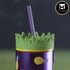 Acrylic Sipper, Cup, Tumbler Frosted with Straw and Lid - 275ml (KT-007-D)