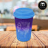 Ceramic Coffee or Tea Tall Tumbler with Silicone Lid - 275ml (R4848-D)