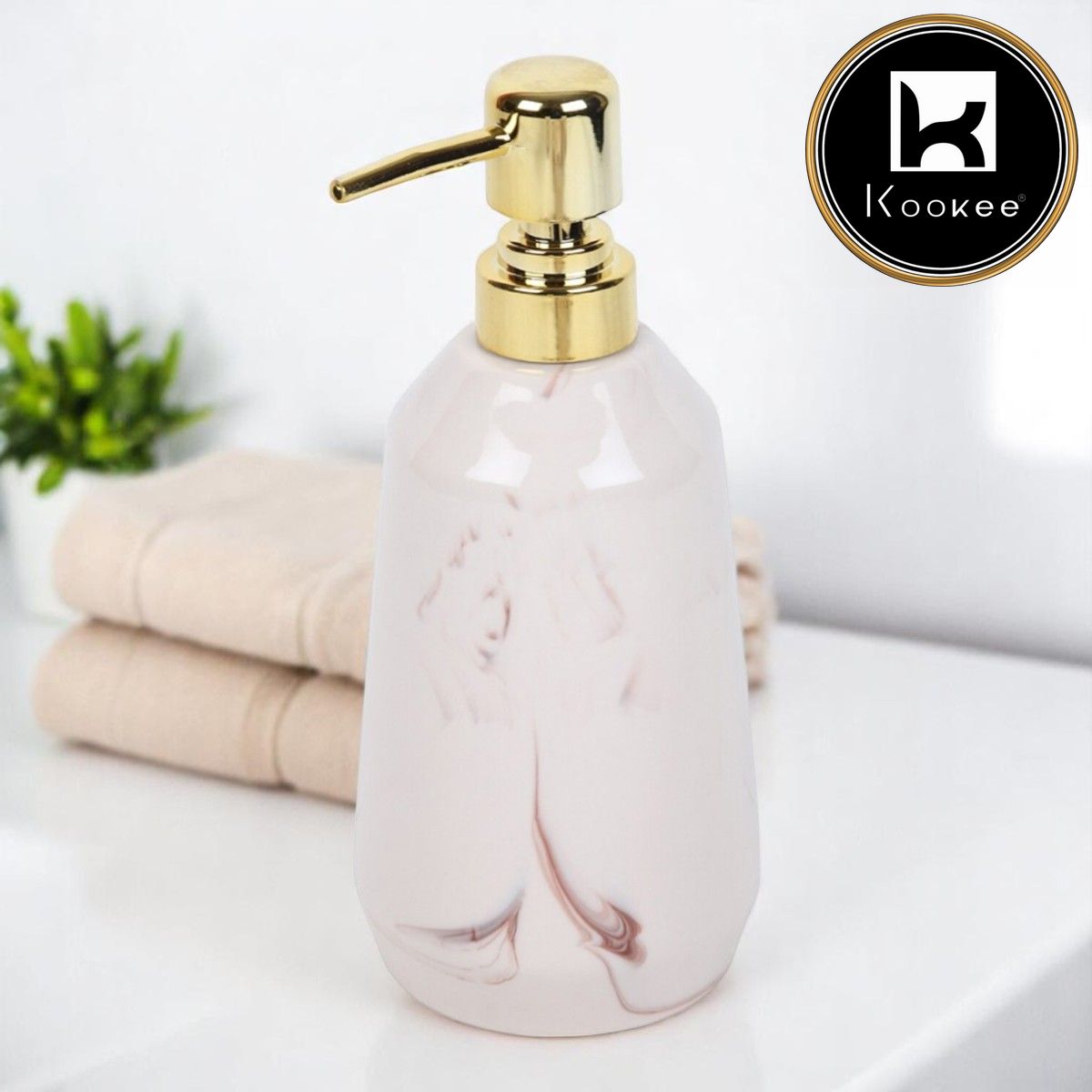 Kookee Ceramic Soap Dispensers, 1 piece (7941-SD)