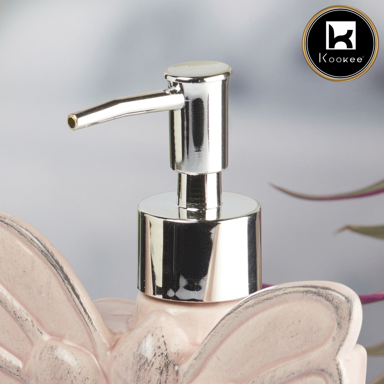 Kookee Ceramic Soap Dispensers, Pink, ART07956