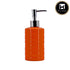 Ceramic Soap Dispenser for handwash for Bathroom, Orange, (Set of 1) (7975)