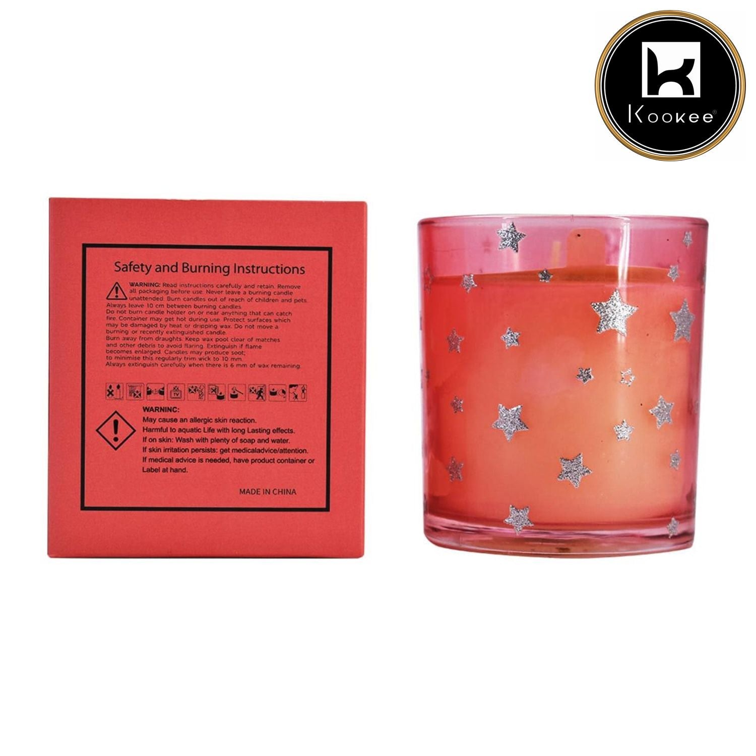 Soy Wax Scented Candle in Glass Jar (40H Burn Time) (AXW1313-C)