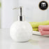 Ceramic Soap Dispenser for handwash for Bathroom, White, (Set of 1) (8011)