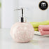 Ceramic Soap Dispenser for handwash for Bathroom, Pink, (Set of 1) (8017)