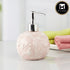 Ceramic Soap Dispenser for handwash for Bathroom, Pink, (Set of 1) (8017)