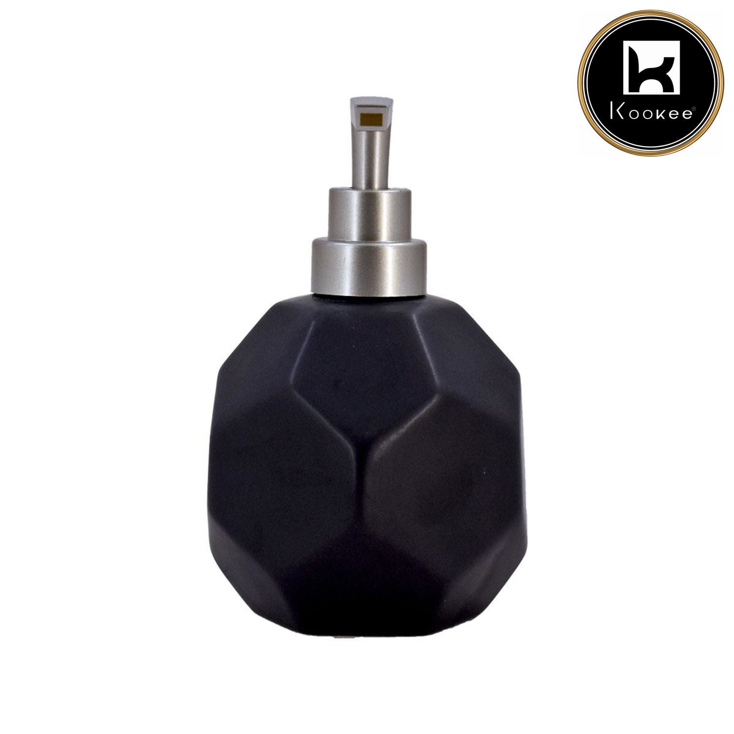 Ceramic Soap Dispenser for handwash for Bathroom, Black (V-CSD-021-1)