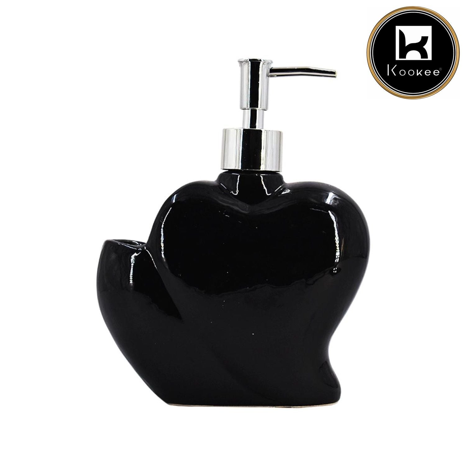 Ceramic Soap Dispenser for handwash for Bathroom, Black (V-CSD-024)