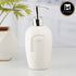 Ceramic Soap Dispenser for handwash for Bathroom, White, (Set of 1) (8033)