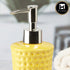 Ceramic Soap Dispenser for handwash for Bathroom, Yellow, (Set of 1) (8039)