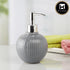 Ceramic Soap Dispenser for handwash for Bathroom, Grey, (Set of 1) (8051)