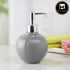 Kookee Ceramic Soap Dispenser with Stylish Refillable Pump Bottle for Bathroom Handwash & Kitchen Wash Basin, Perfect for Hand Soap, Lotion, and more, Grey,